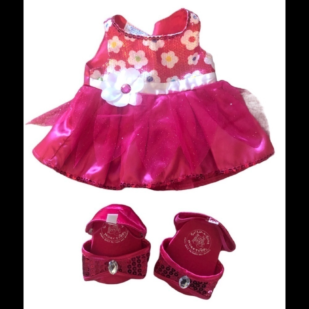 Build-A-Bear Pink Tutu Dress Pink Heels Outfit Dress Up Playtime Best Friend